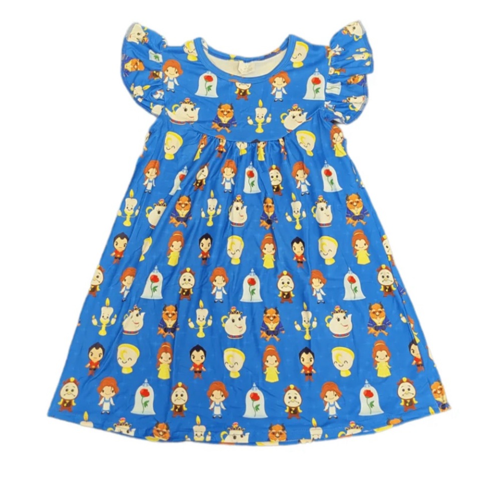 Be our guest flutter sleeve dress